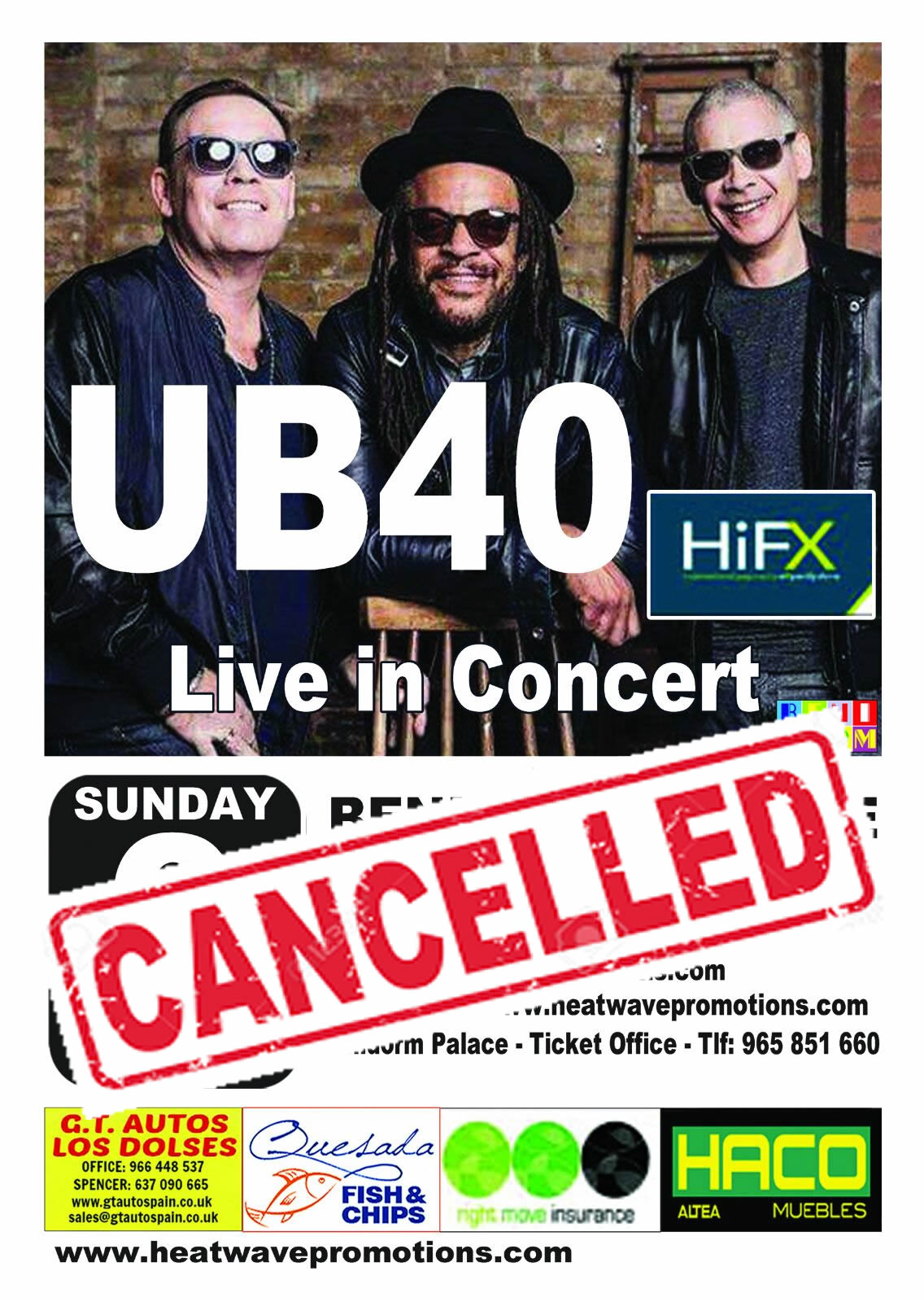 ub40 cancelled